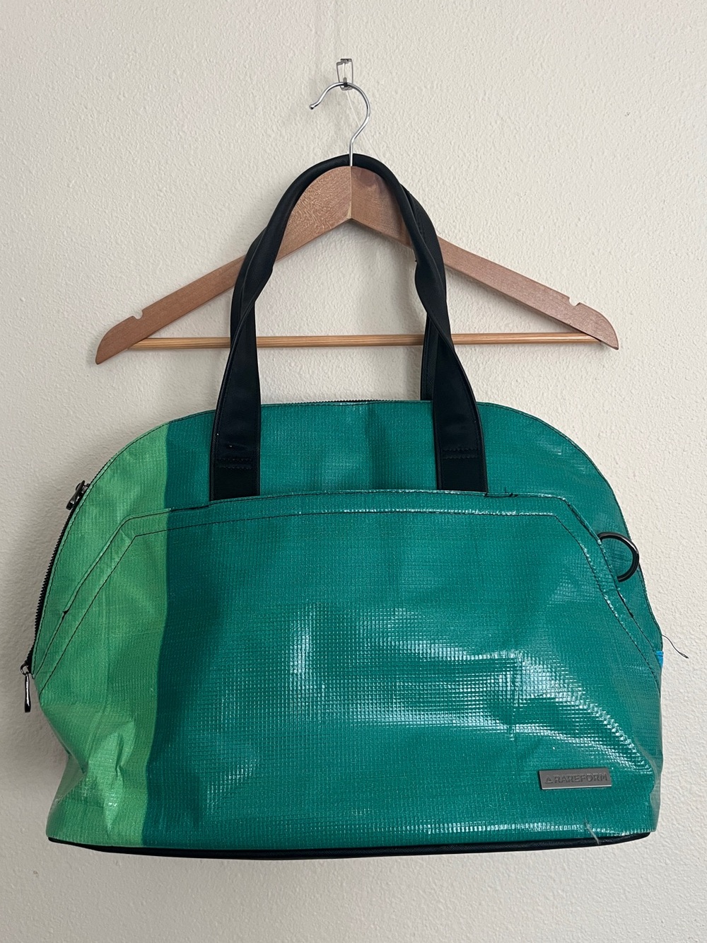 Rareform Upcycled Zip Tote Bag - Green/Blue